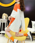 Bicolor Asymmetrical Blouse
